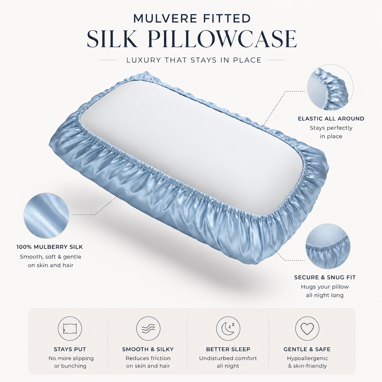 The Fitted Silk Pillowcase